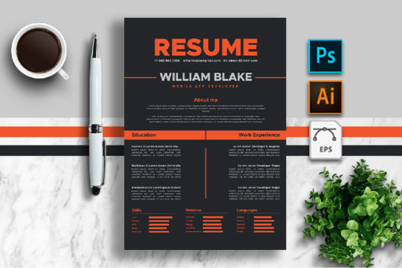 Download Resume CV Template - Premium Resources