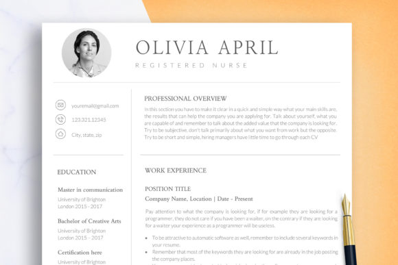 Download Nurse Resume Template Word &amp; Google Docs - Resume template Collection